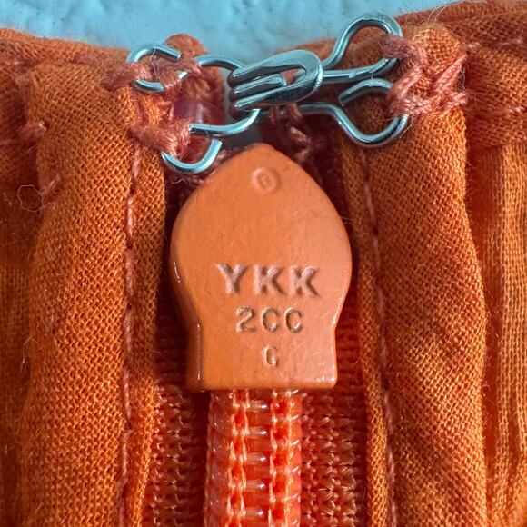 Frame Gathered Seam Dress Orange Crush - Picture 7 of 11